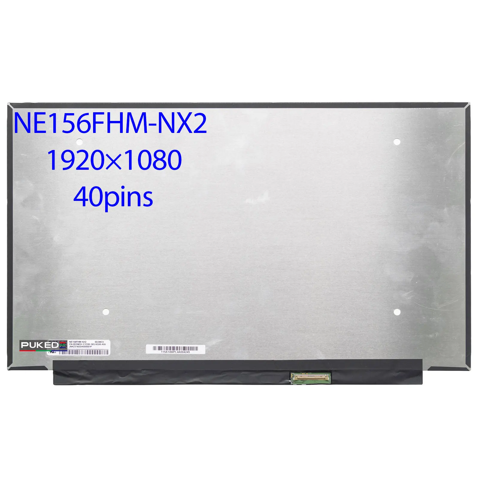 15.6''inch 144Hz Laptop LCD Screen NE156FHM-NX2 for G15 G5505 G5510 G5511 G5515 IPS Panel 40pins EDP
