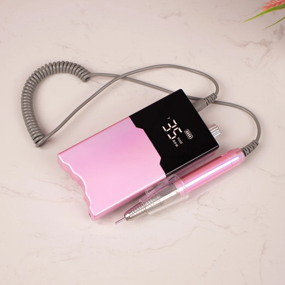 Top Quality 35000rpm Electric Automatic Slim Drill Pen Manicure Pedicure Machine Acrylic Salon Nail Drill Machine