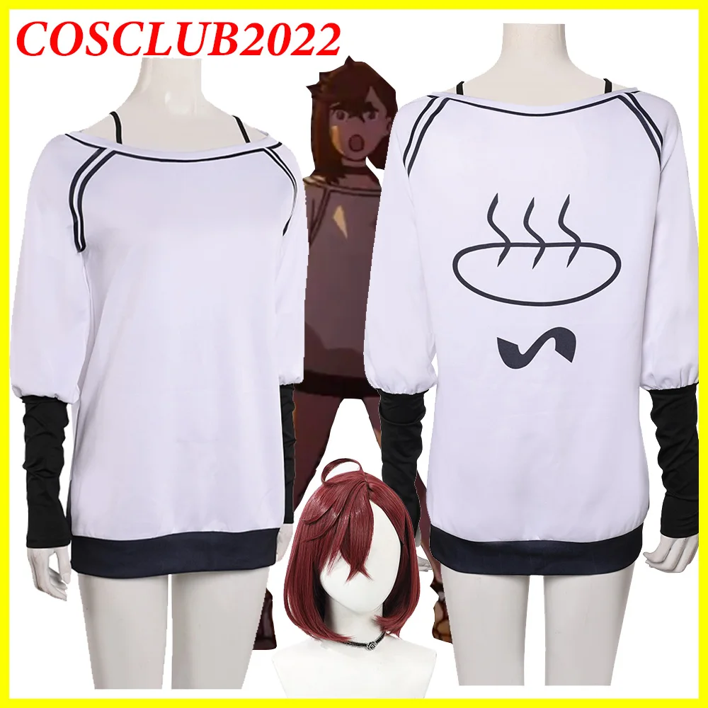 

Anime Dandadan Momo Ayase Cosplay Costume Top Wigs Dress Coat Long-Sleeved Shirt Women Outfits Halloween Carnival Party Suit