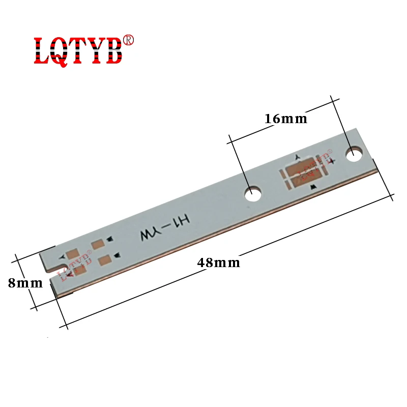 1860C 6led monochrome automotive headlights copper plate H 1/H 3/H 4/h 7zes reinforced radiator copper substrate