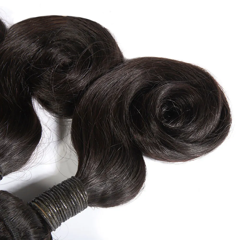 Gelukzaligheid Haar Losse Golf Bundels Menselijk Haar Magische Krul 3 Bundels Romeinse Scroll Braziliaanse Haar Weven Bundels Remy Hair Extension