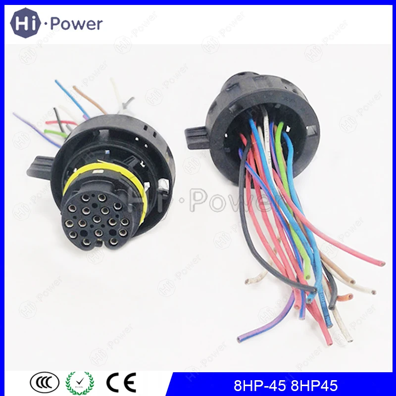 Conector de arnés de embrague de transmisión automática 8HP45 8HP-45, conector de caja de cambios con cables, 16 Pines, para BMW X5, AUDI ZF8HP45