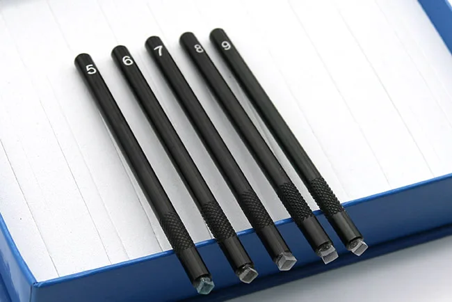 Genuine Tools Testing Jade and Gemstone Mohs Hardness Level Gemstone Mohs Hardness Pencil Testers & Measurements 104mm*6mm Black