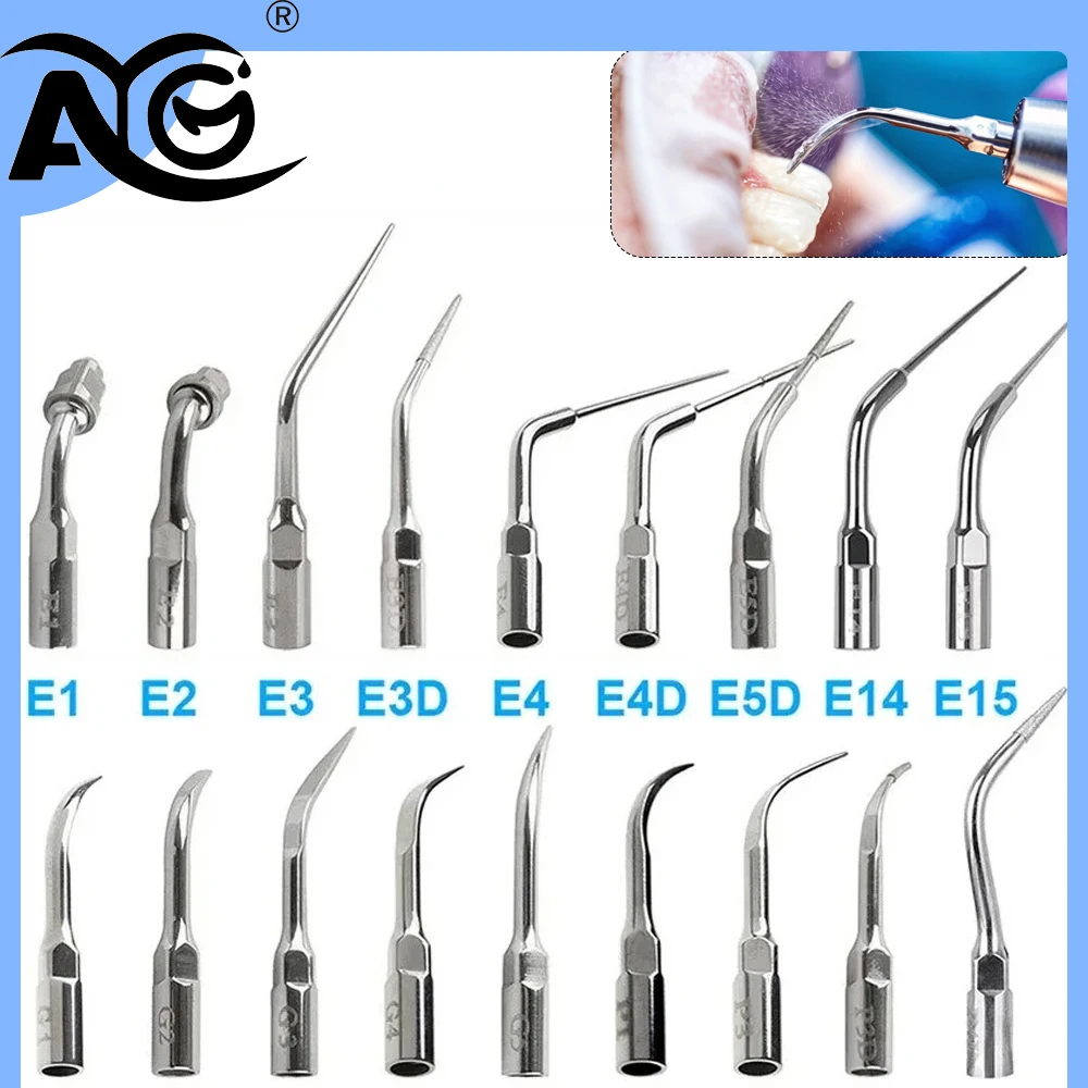 AG Dental Ultrasonic Scaler Tips Scaling Periodontics Endo Perio Scaling Tip 5pcs Fit for EMS Woodpecker DTE NSK SATELEC Scalers