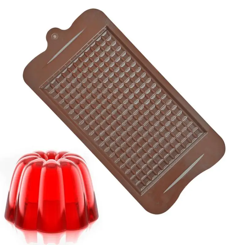 

Silicone Chocolate Mold Square Silicone Chocolate Bar Mold Food-Grade Silicone Dessert Making Tool For Making Ice Cube Candy