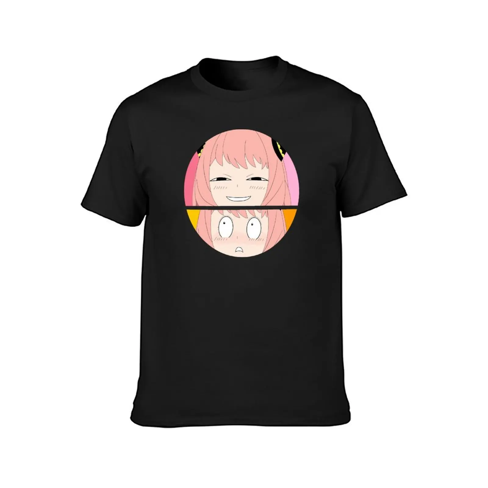 Anime Manga Cosplay Smile Shocked Face Heh Smug For Coser Weeaboo Otaku T-Shirt hippie clothes oversized mens clothes