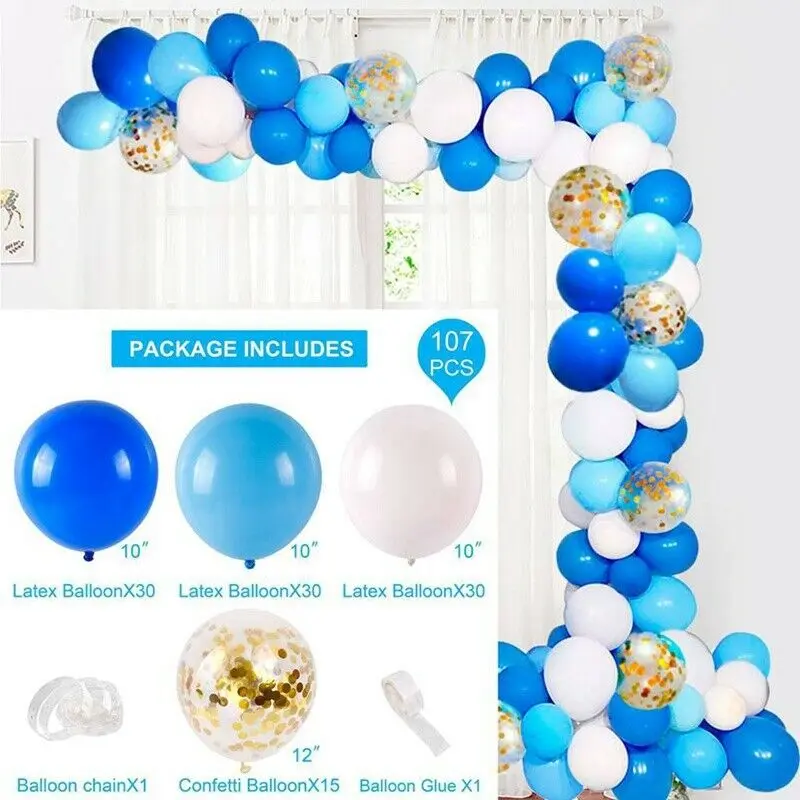 

107pcs Multicolor Macaron Balloons Arch Garland Kit Latex Balloon DIY Wedding Birthday Party Decoration Baby Shower Supplies