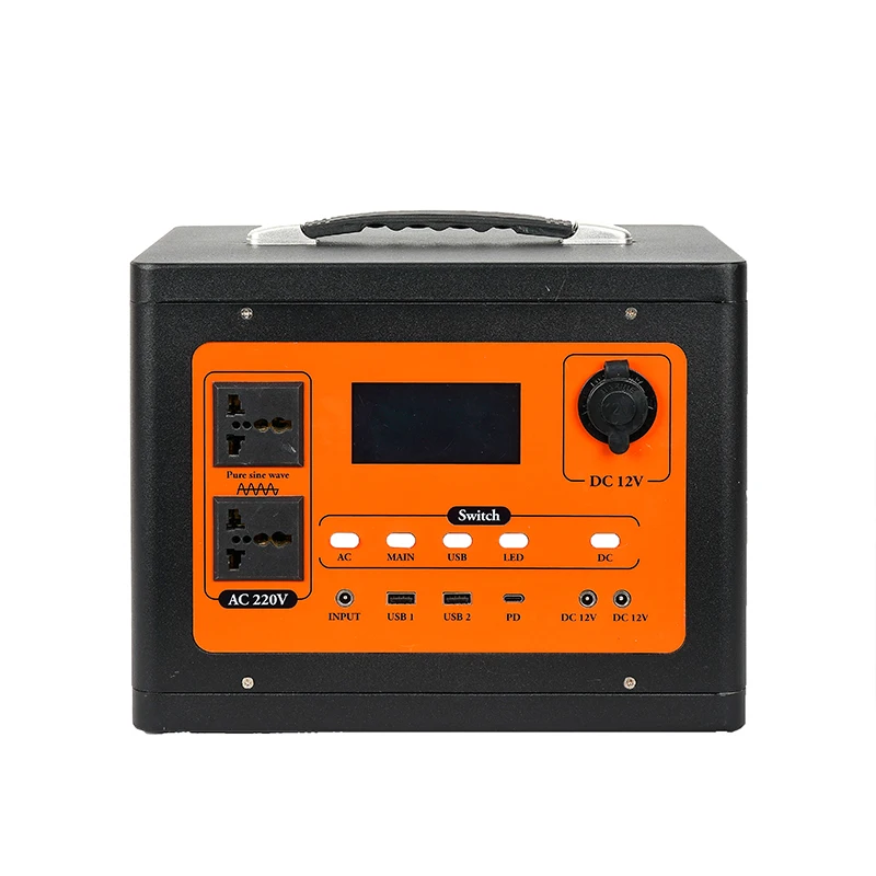 1500w Portable Outdoor Power Supply Large Capacity Energy Storage 220v High Power Mobile Charger Solar Panel Power Station