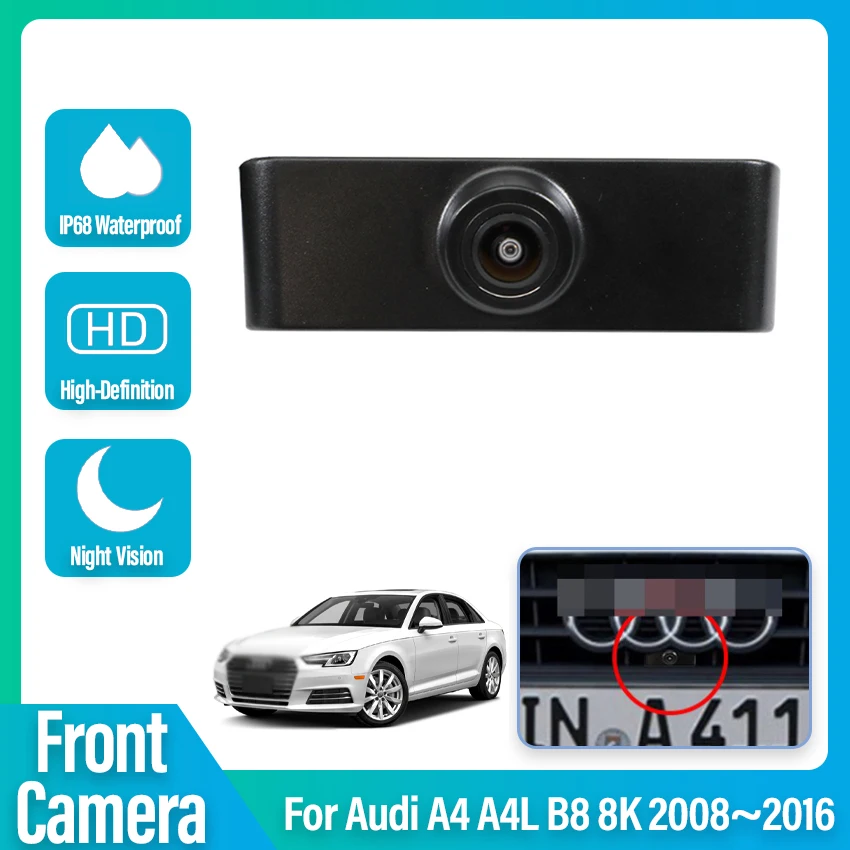 

HD CCD Car Front View Parking Night Vision Positive Waterproof Logo Camera For Audi A4 A4L B8 8K 2008~2012 2013 2014 2015 2016