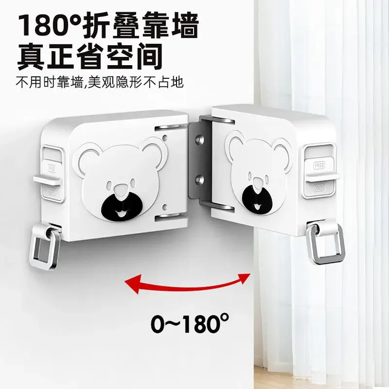 Invisible clothesline, drying rack, balcony household retractable