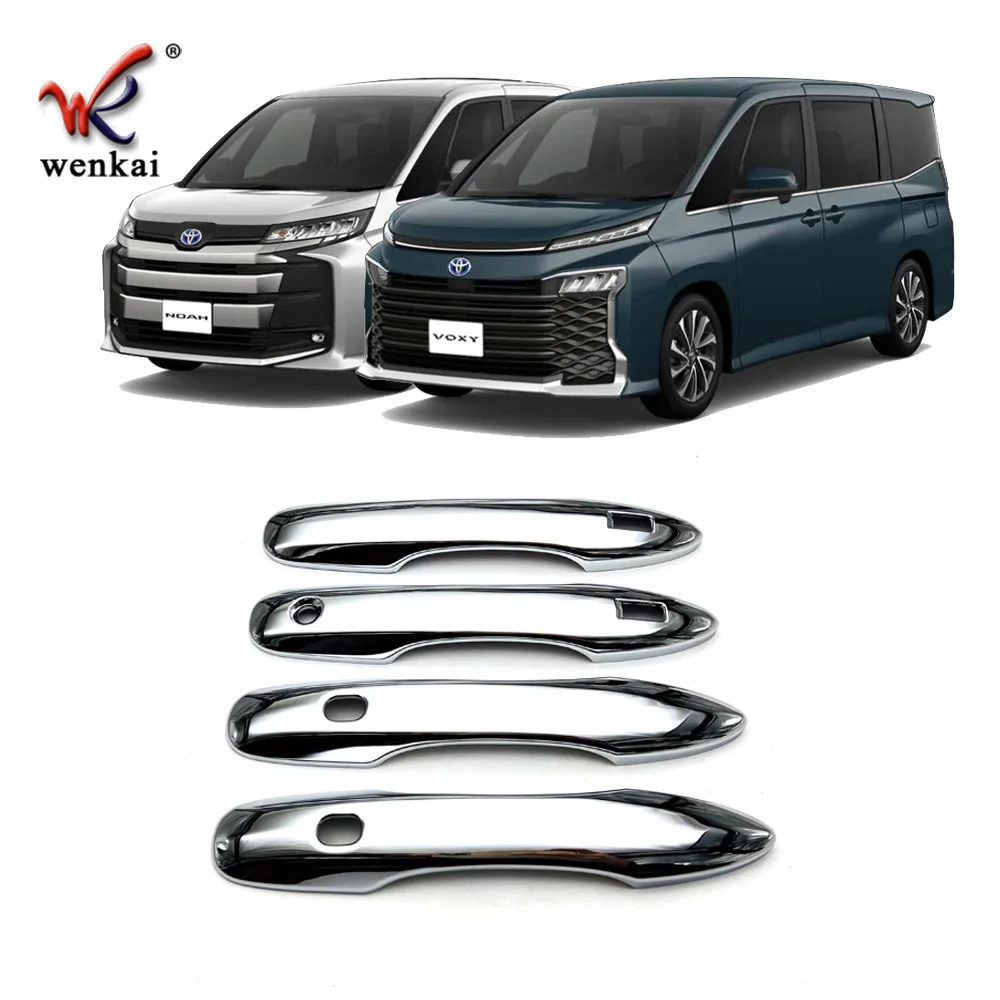 For 2022 Toyota Noah Voxy 90 Series Outside Door Handle Decoration Cover Cap Ornament ABS Chrome