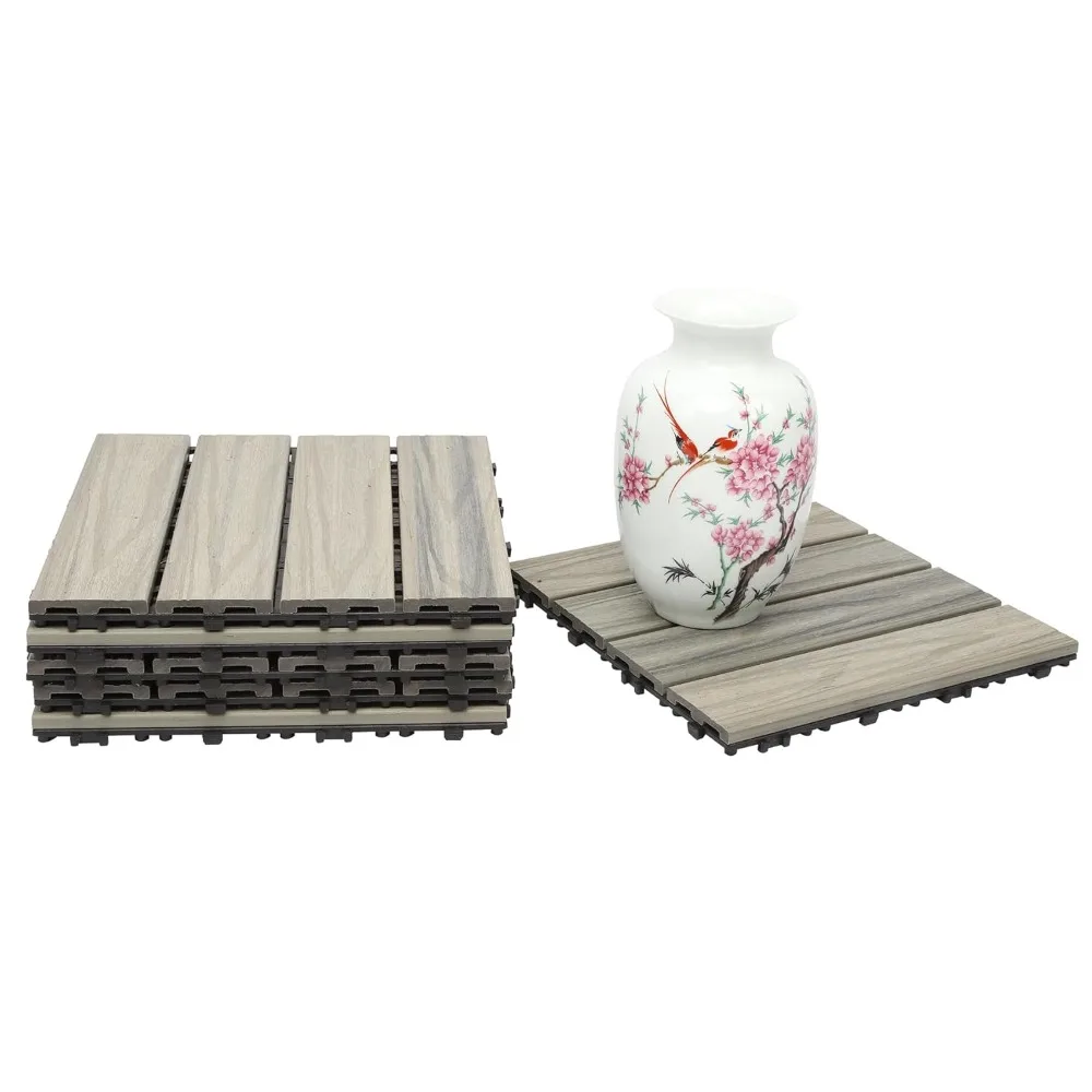 Wood Composite Deck Wooden Flooring Deck Tiles -12