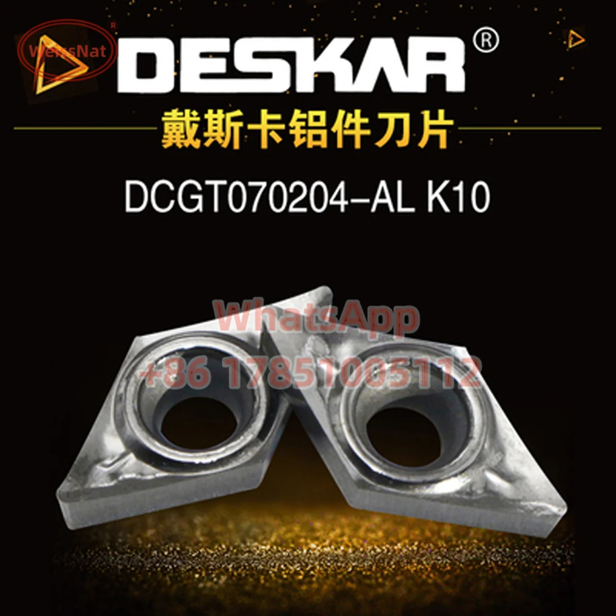 DESKAR DCGT070AthDCGT070204 DCGT11T302 DCGT11T304 DCGT11T308-AL K10 Carbure Insert DCightInserts