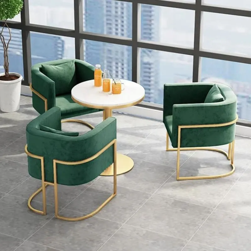 

Nordic Simple Backrest Dressing Lounge Stool Light Luxury Negotiation Seats Bedroom Gold Makeup Chair Living Room Chair