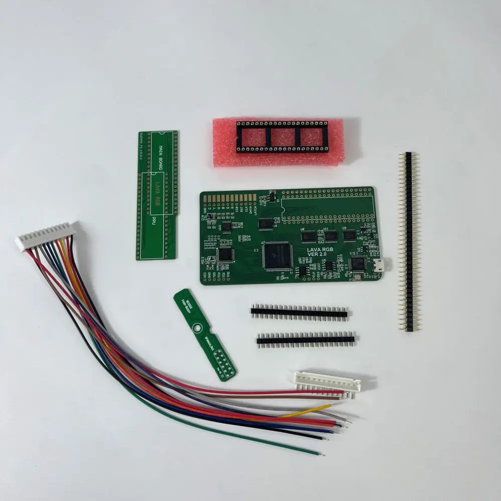 Новый комплект Lava RGB 2.0 для консоли AV Famicom RGB FC Better NESRGB с RGBS/S-Video/CV, тремя видеовыходами и 24-битным выходом RGB888