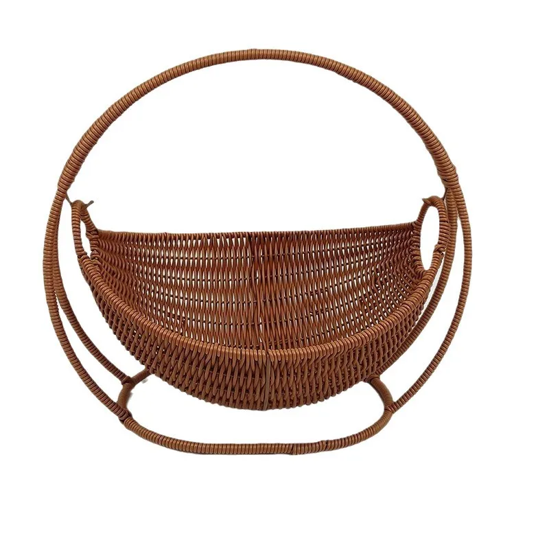 Cama colgante de ratán para gatos lavable, cesta con cojín - imagen 3