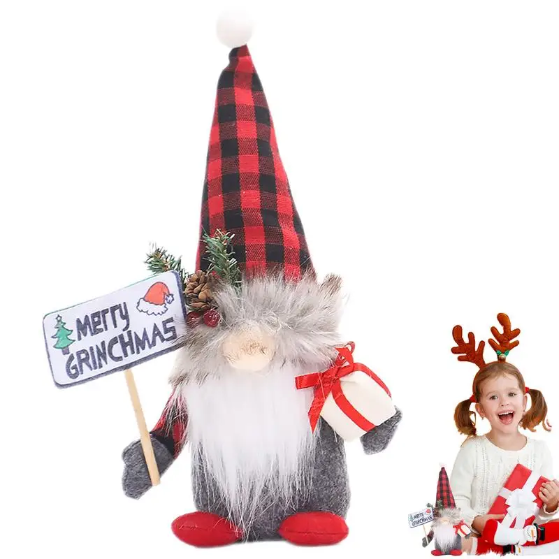 

Merry Christmas Faceless Gnome Merry Christmas Soft Old Man Christmas Tree Stuffed Faceless Snowman For Home Living Room Bedroom