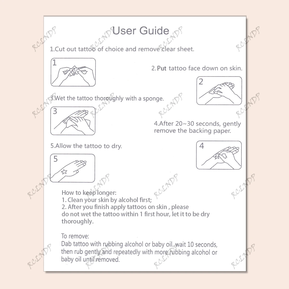 2pcs Waterproof Temporary Tattoo Sticker Arabic Fake Tatto Flash Tatoo Tato for Girl Women Men