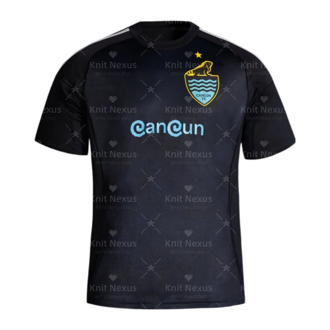 

25-26 Cancun FC домашний футбольный трикотаж Мексиканский трикотаж Осенний спортивный сухой быстро мужской футболка Детская одежда Футболка Y2k Woman