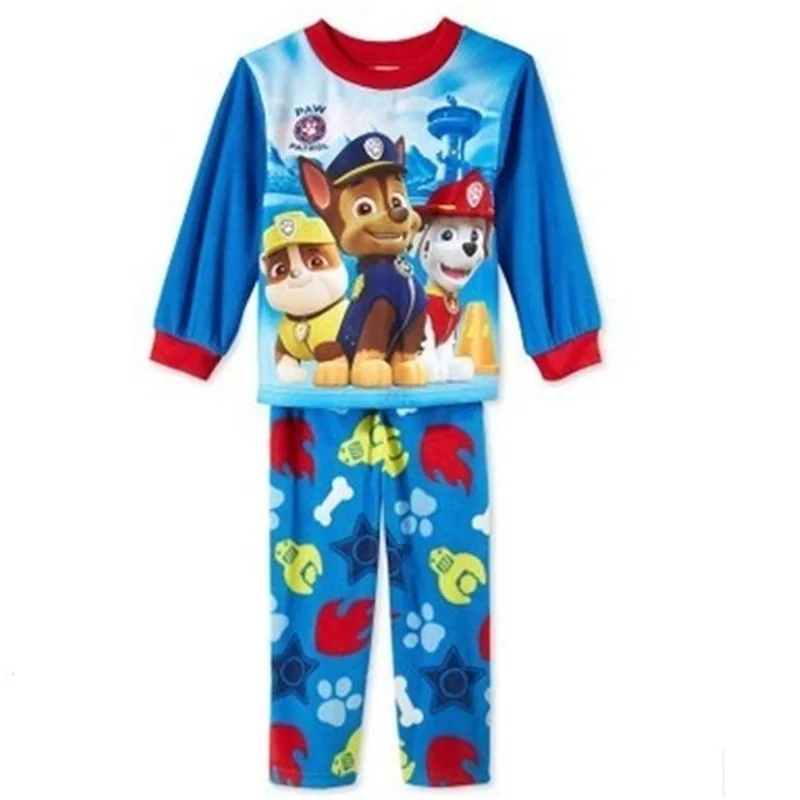 2 pezzi Paw Patrol pigiama Set sottile manica lunga Mashall Chase macerie Patrulla abbigliamento per bambini bambini pigiameria primavera indumenti