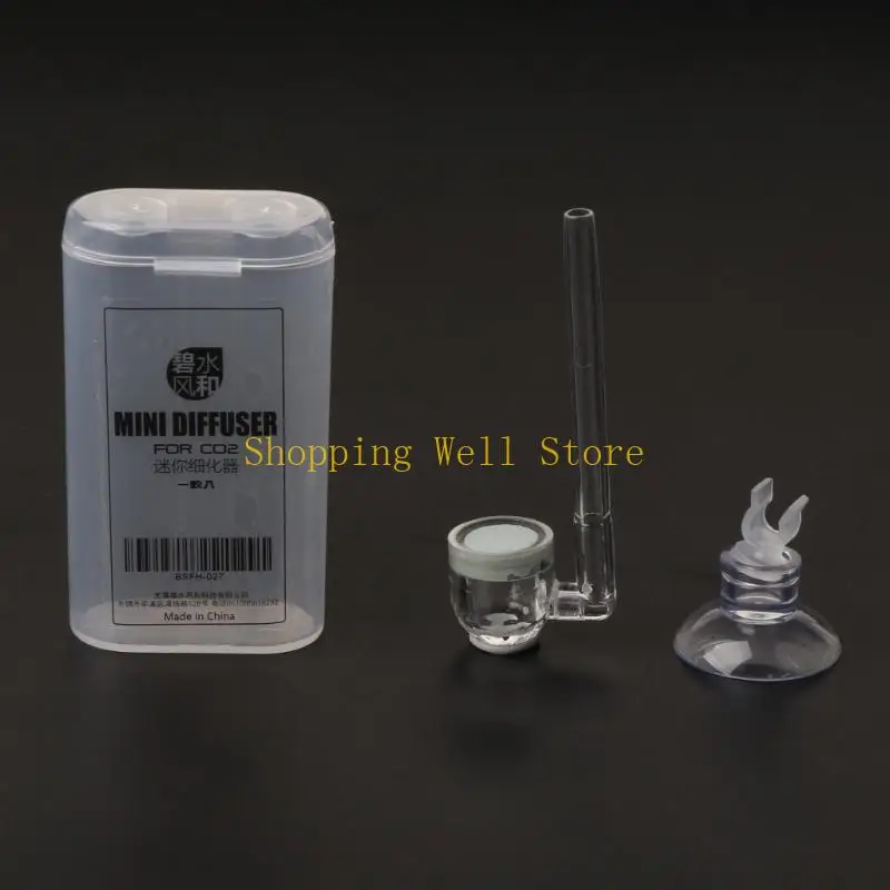 KX4B Acrilico per CO2 Diffuser Clear Atomizer per mantenere le piante d'acquario