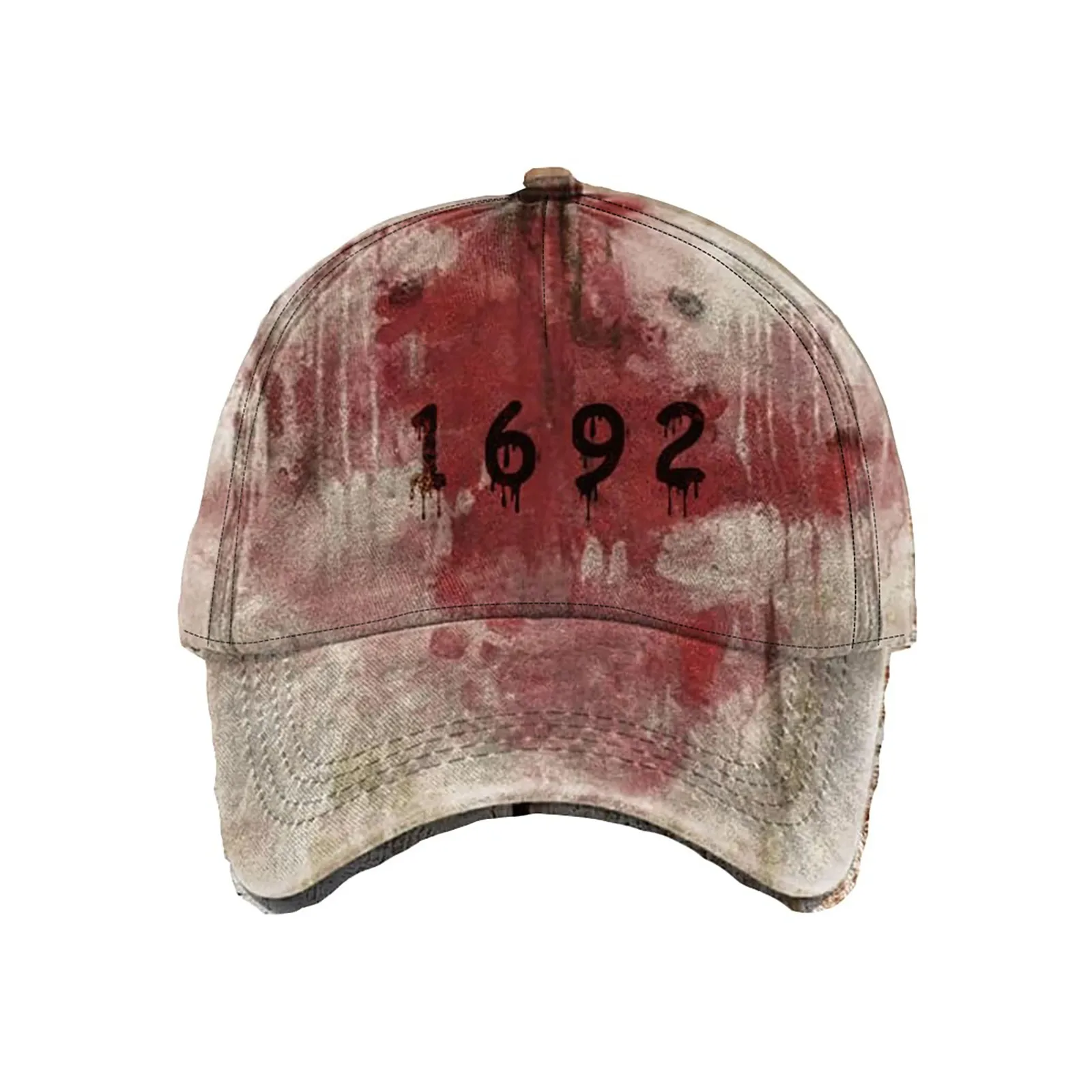 Distressed Baseball Cap Trending I'M Fine Blood Hat Bestseller Halloween Horror Top Seller Vintage Adjustable Baseball Caps 2026
