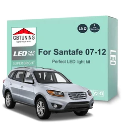 12 Stuks Auto Accessoires Voor Hyundai Santa Fe Santafe MK2 2 II Cm 2007 2008 2009 2010 2011 2012 canbus Led Interieur Gloeilamp Kit