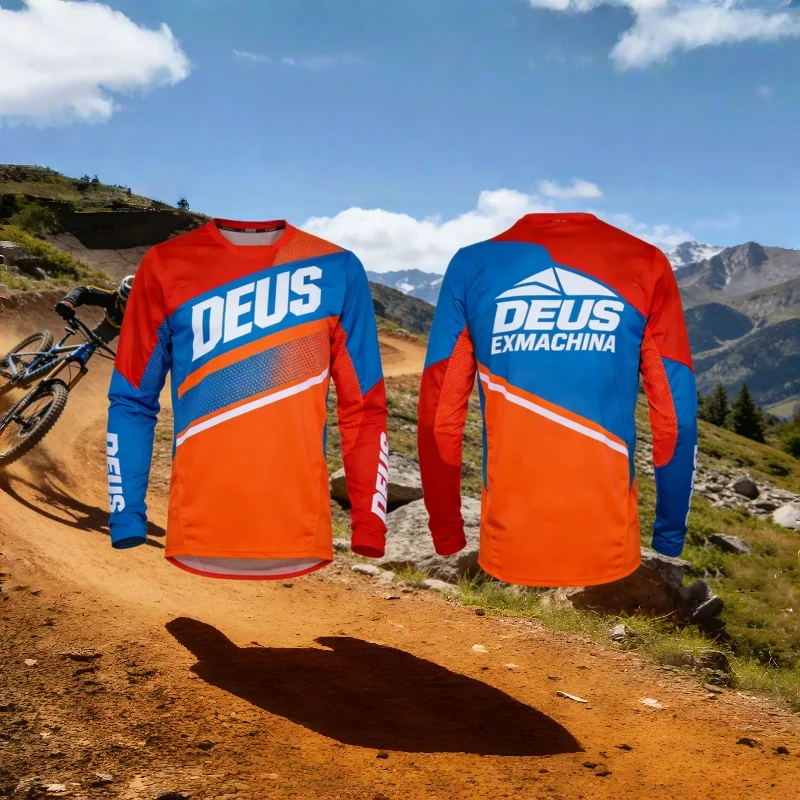 New Brand DEUS Y2K MTB Men Cycling Jersey Canyon Mountain Motorcycle Long Sleeve Outdoor Sports Clothes Cycling Jersey T-shirt