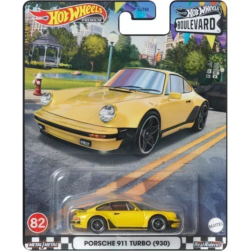 Mattel-Premium carro brinquedos para meninos, Hot Wheels, GJT68, Boulevard Audi S4, Porsche 911 Turbo, Nissan Silvia, coleção do veículo