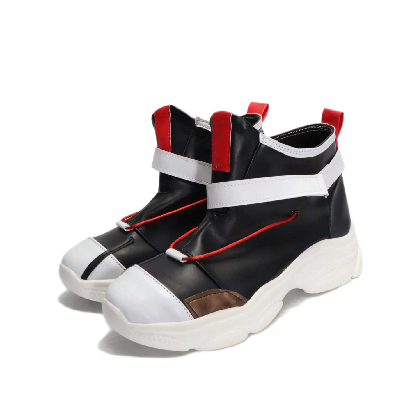 Anime Apex legends‌ Wraith Cosplay Shoes Black Short PU Leather Boots For Halloween Carnival