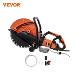 VEVOR Electric Concrete Saw 15A Motor Circular Saw Cutter with Max. 6 in Adjustable Cutting Depth  Wet Disk Saw Cutter for Brick