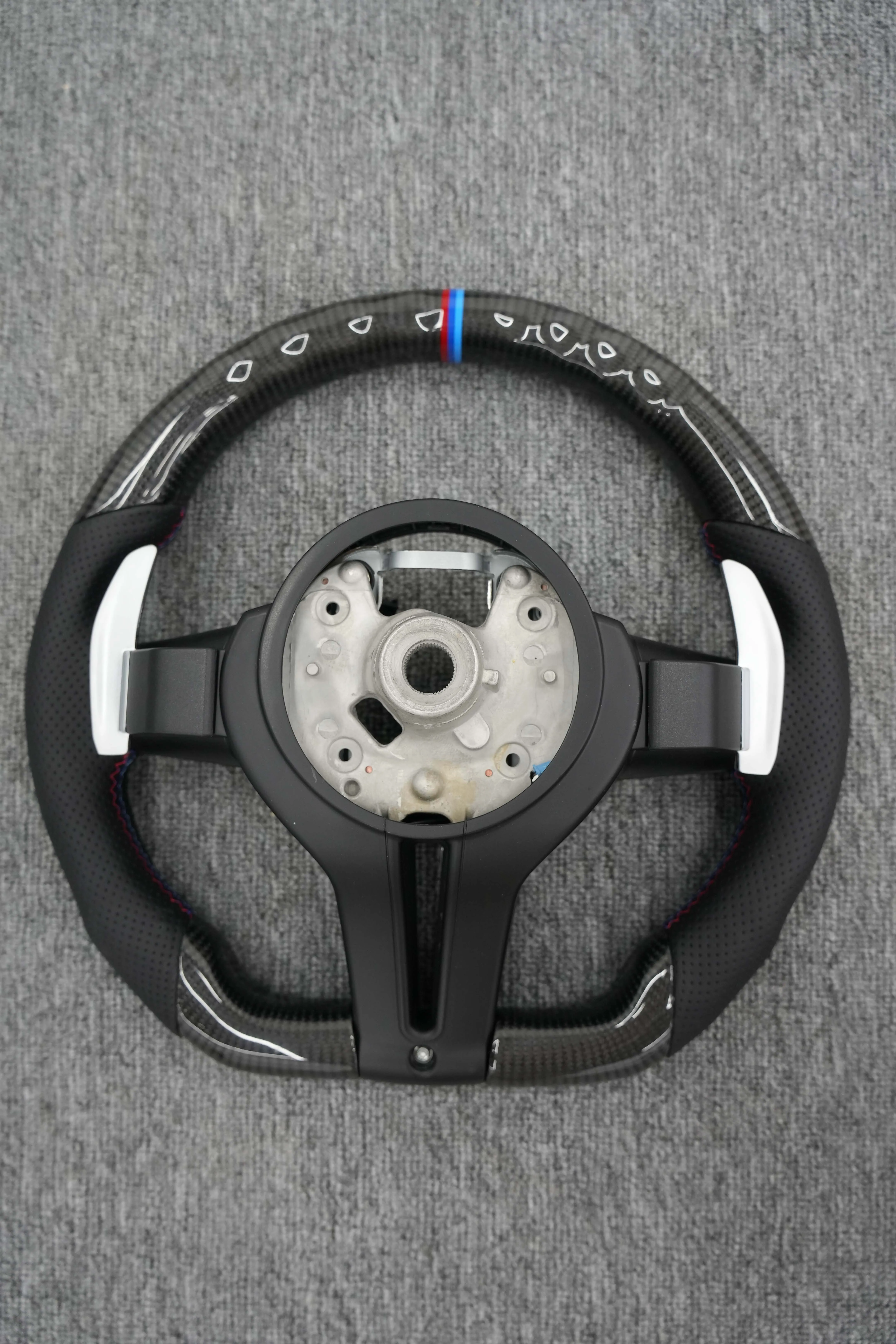 High grade genuine carbon fiber Perforated leather universal steering wheel for BMW M2 M3 M4 M5 M6