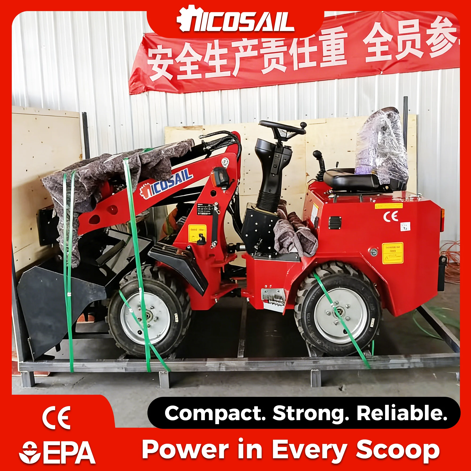 KZL918 Telescopic Boom Loader 30% Slope Capacity for Road Construction & Slope Operation