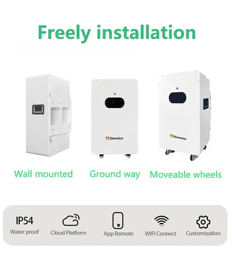 10kw 12kw 20kw 30kw 50kw Lifepo4 Solar Generator Home Energy Storage Lithium Battery Backup wall mounted lithium battery pack