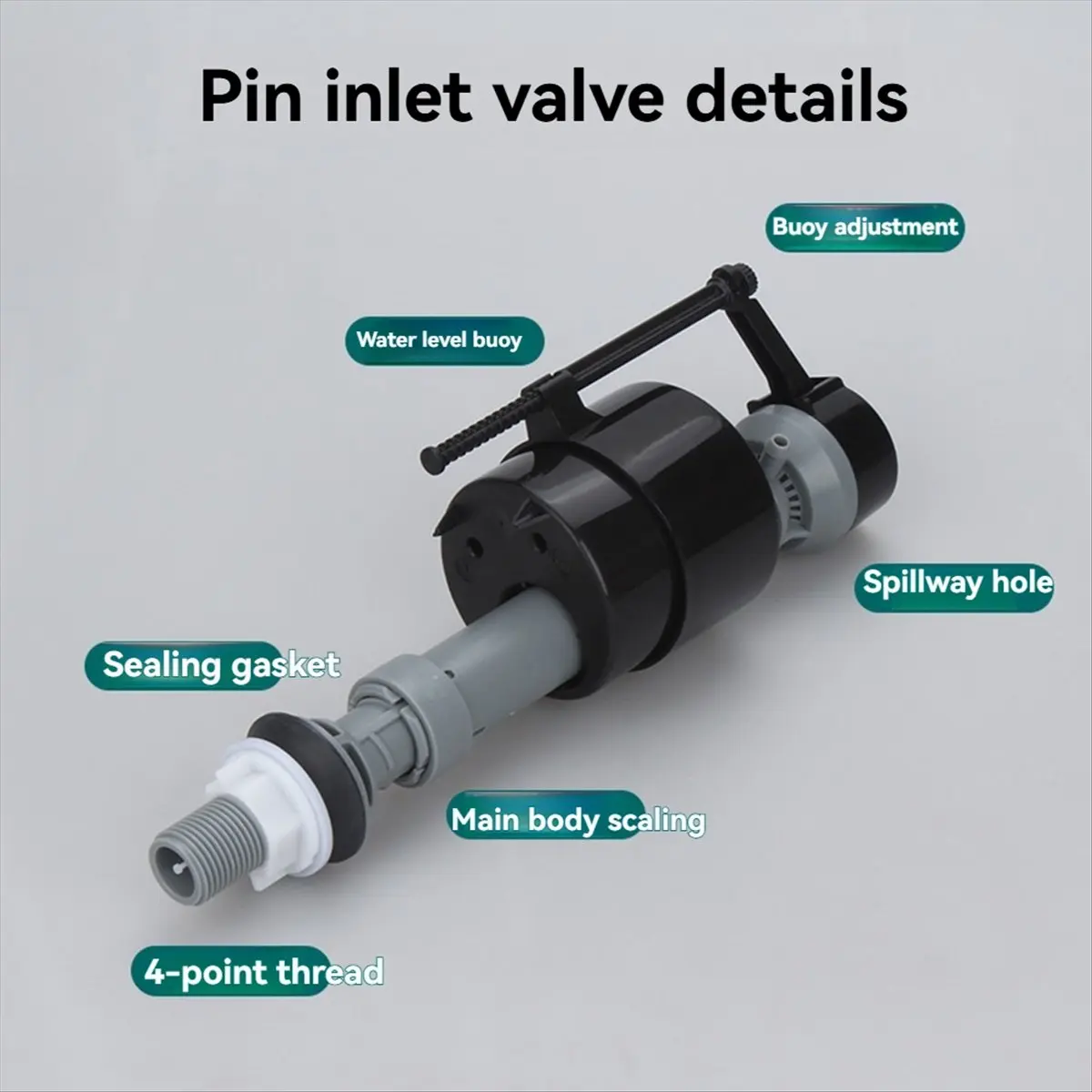 (AD11] Old Flush Toilet Tank Fittings Inlet Valve Adjustable Needle Valve Toilet Water Valve Water Inlet Accessories G1/2inch