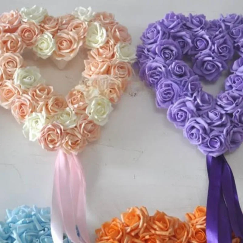 Totally-18 Colors for Selection!! Hot Sale!!!! Foam Rose for Wedding Decoration, Hanging Heart, 38cm