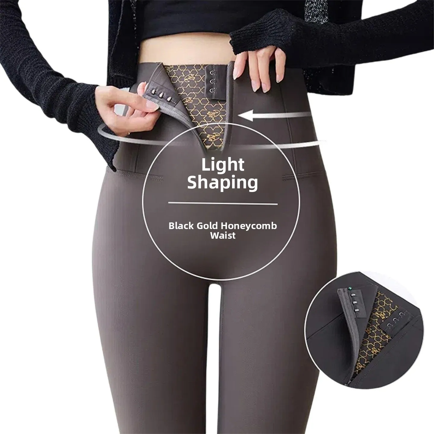 ハイウエスト Thiened Fce ジッパー アークスキン パンツ ヨガパンツ 腹部用 レディース アウター 秋冬 Naxizi VCIA79837