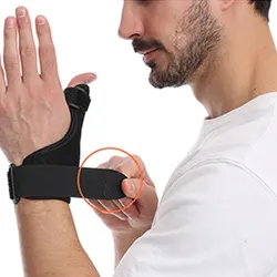 1 Person Thumb Splint Right and Left Hand, Reversible Thumb Support, Tendon Sheath Wrist Protection Thumb Sleeve