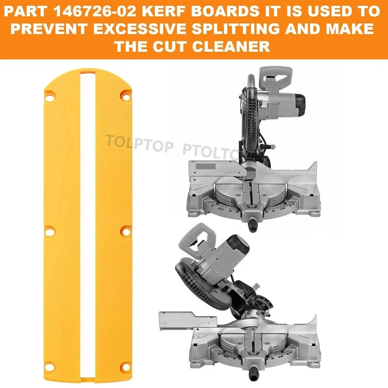 

2PCS 14672602 Miter Saw Replacement Parts Kerf Plate Replace for Dewalt Miter Saw DWS715 DWS716 DWS716XPS 3660 3680 DW703 DW704