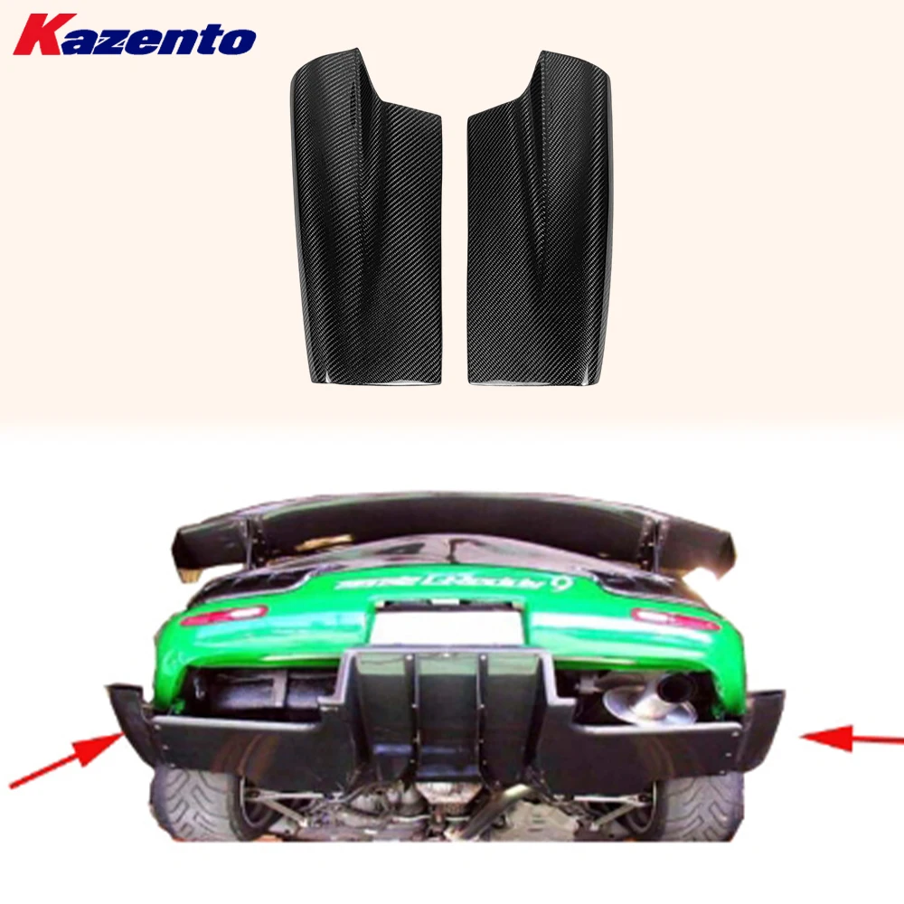 

For Mazda RX-7 RX7 FD FD3S RE Style Carbon Fiber Rear Diffuser Add On Spat Pair