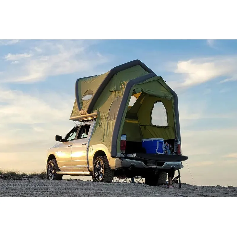 

(Sea shipping) Compact Inflatable Rooftop inflatable Tent Provides Spacious Interior truck bed Gentle Tent