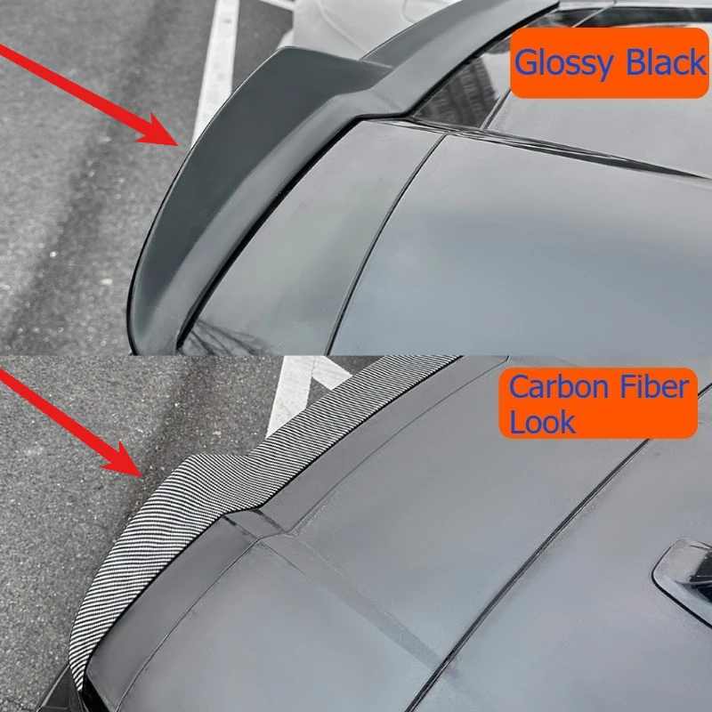 For BMW X3 G45  2025-2026 Rear Trunk Roof Spoiler Wing Lip Gloss Black/Carbon Fiber Look Tail Tailgate Upper Splitter Parts