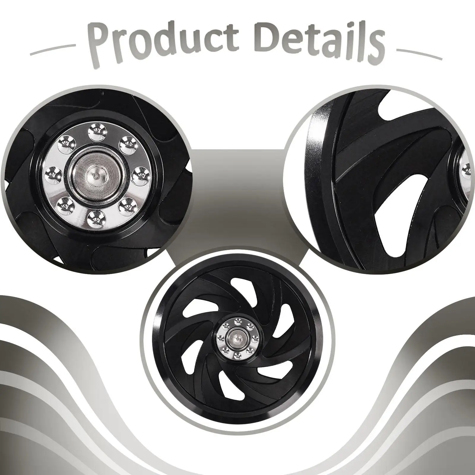 واقي حماية جانبي لغطاء المروحة، ملحقات بديلة سهلة التركيب، واقي مروحة تبريد المحرك من سبائك الألومنيوم #5