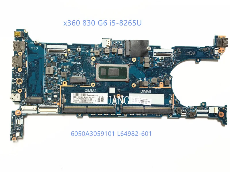 

6050A3059101 L64982-601 L64982-001 For HP EliteBook x360 830 G6 Laptop Motherboard with i5-8265U CPU 100% Tested