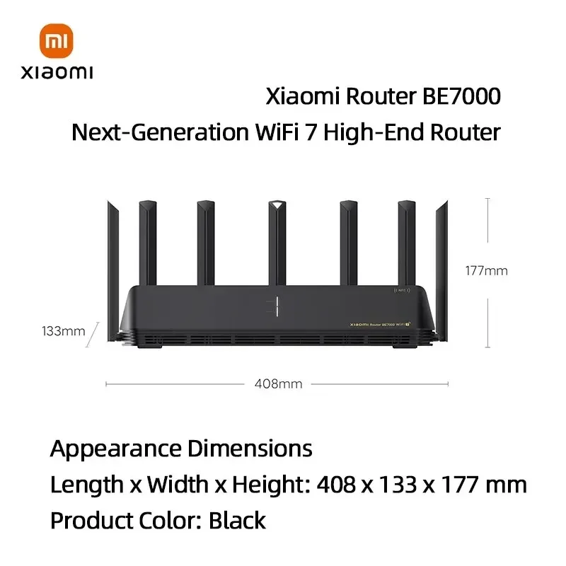 Original Xiaomi Mi Router BE7000 Tri-Band WiFi Repeater VPN 1GB Mesh USB 3.0 IPTV 4 X 2.5G Ethernet Ports Modem Signal Amplifier