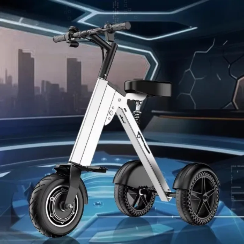 portable Cart，Foldable Household Electric Tricycle, Elderly Adult Commuting cart, Small Grocery Shopping CART