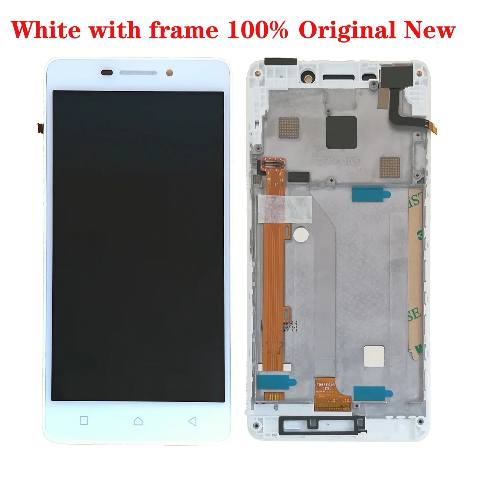 Shyueda 100% NEW with frame For Lenovo Vibe P1M P1Ma40 5.0 inch LCD Display Touch Screen Digitizer