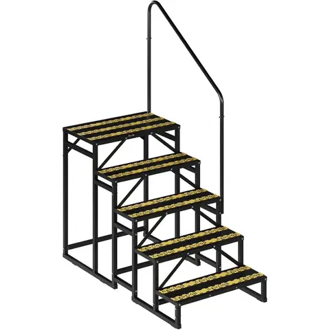 आर.वी. सीढ़ियाँ 5 कदम, हैंडरेल के साथ मोबाइल होम सीढ़ियाँ, नॉन-स्किड टेप के साथ हॉट टब सीढ़ियाँ, स्पा पूल, कैंपर के लिए आउटडोर सीढ़ियाँ 10 best sales सीढ़ियाँ - №3