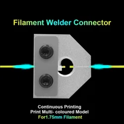 Accesorios para impresora 3D, Conector de soldador de filamentos de 1,75 MM, herramienta de Joiner, empalmador de filamentos de soldadura para todo tipo de PLA/ABS/PETG