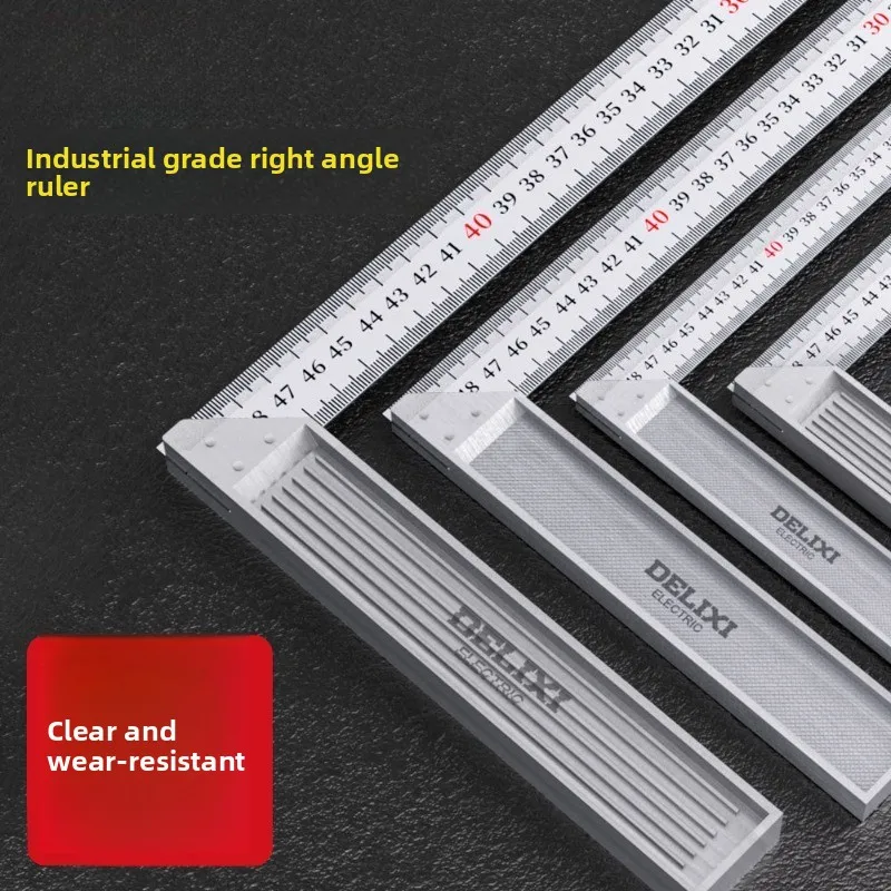

DelixiНержавеющая сталь угловой квадрат утолщенный L-образный 90 градусов прямоугольный квадратный инженерный геодезический позиционирующий деревообработка